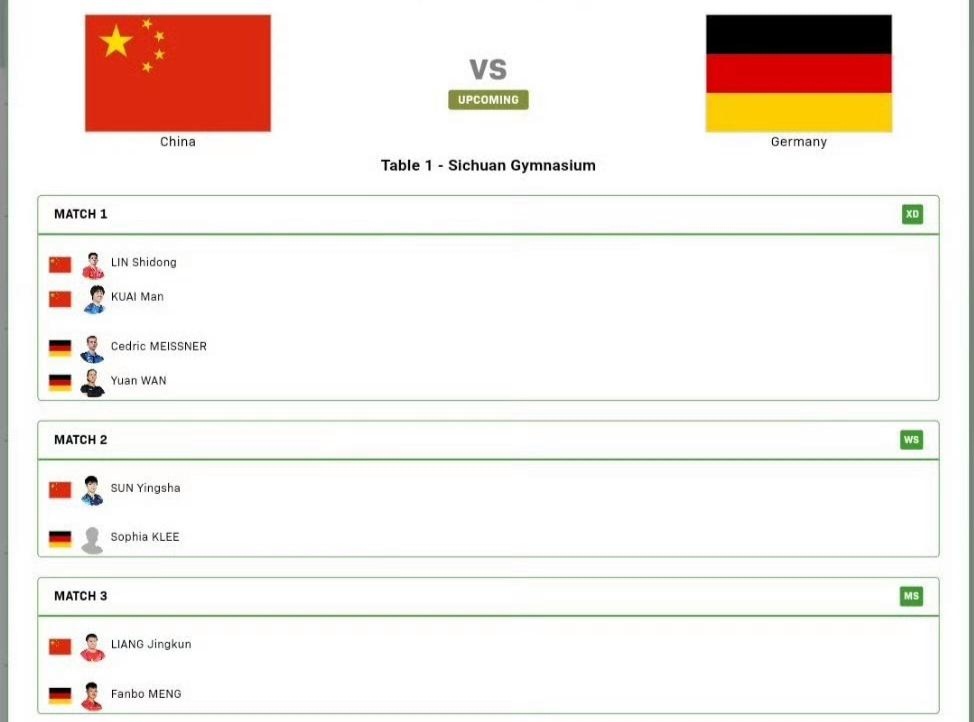 开云体育官网-德国队横扫中国队，梁靖崑统治全场
